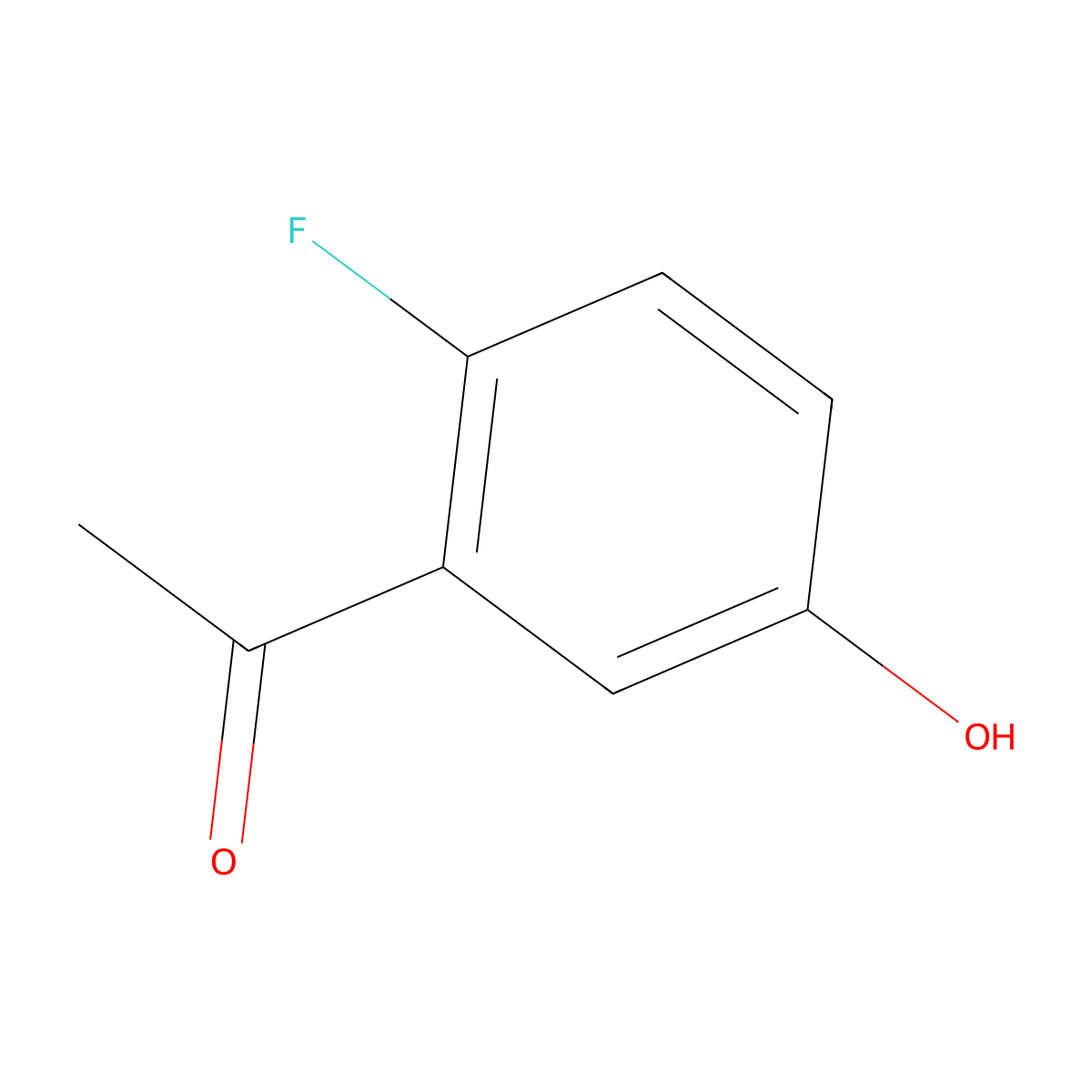 1-(2-Fluoro-5-hydroxyphenyl)ethan-1-one molecular structure, CAS 145300-04-5