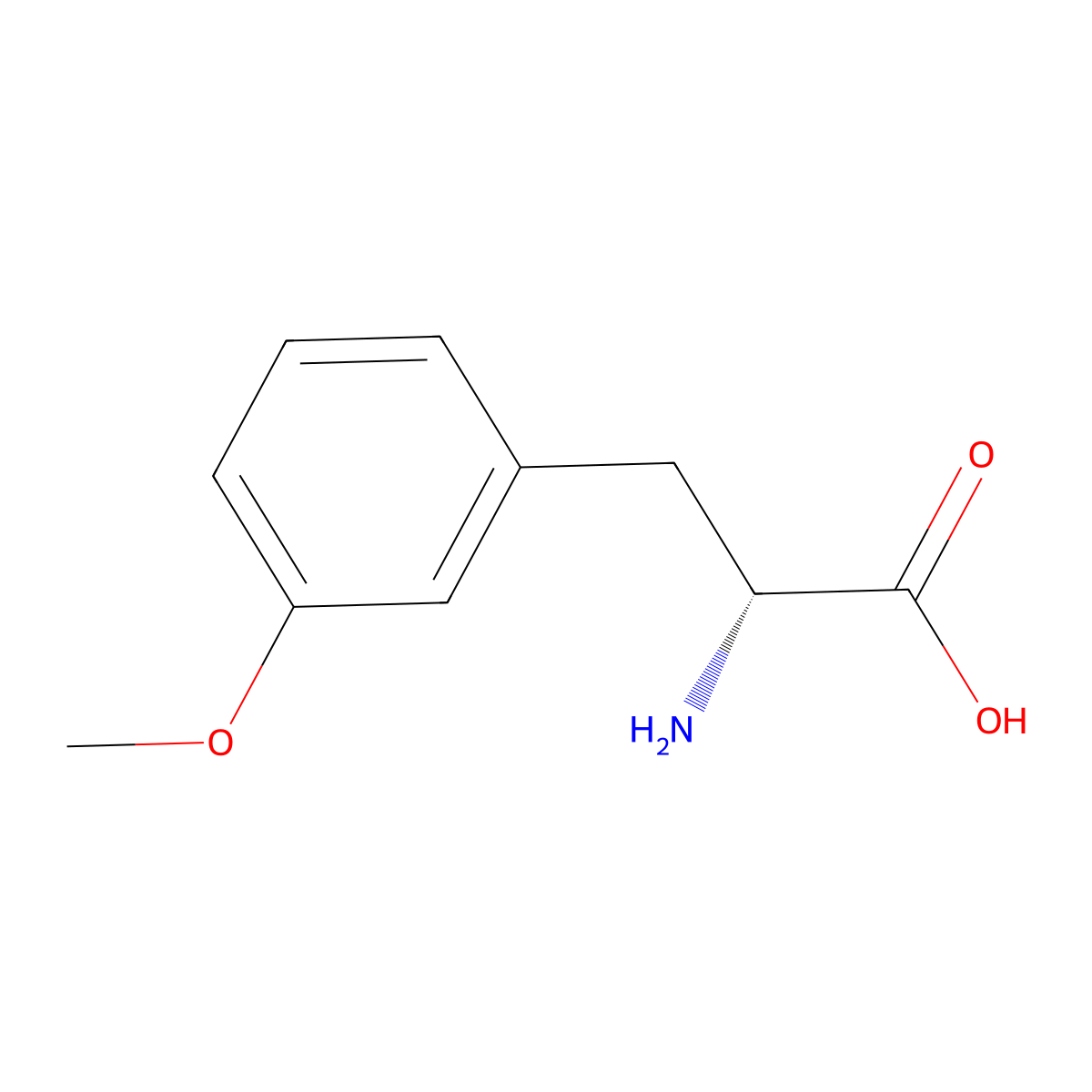 3-Methoxy-D-Phenylalanine molecular structure, CAS 145306-65-6