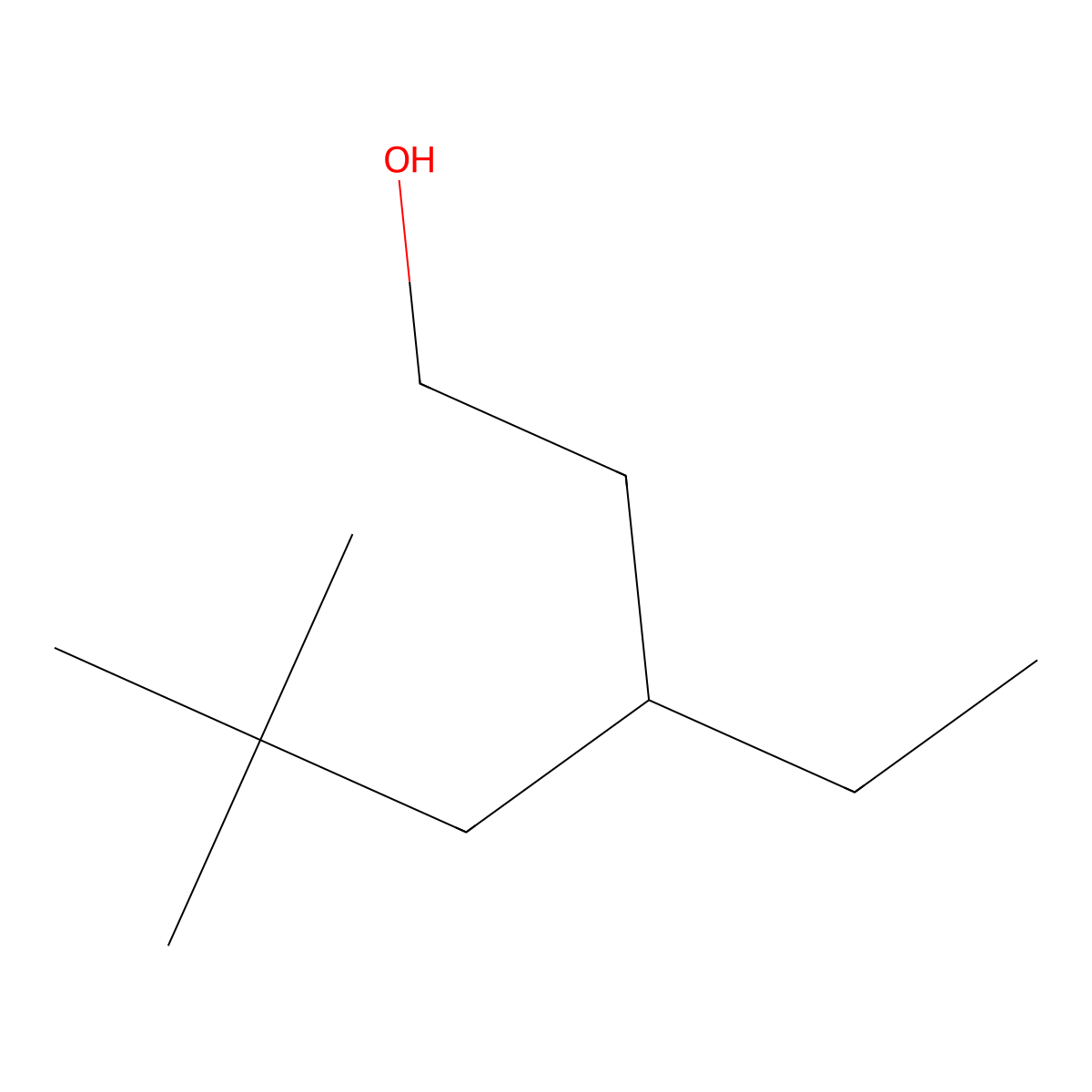 3-Ethyl-5,5-dimethylhexan-1-ol molecular structure, CAS 1453062-66-2
