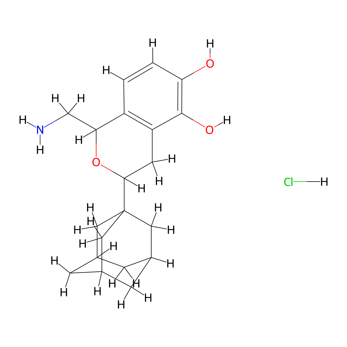 A77636 hydrochloride molecular structure, CAS 145307-34-2