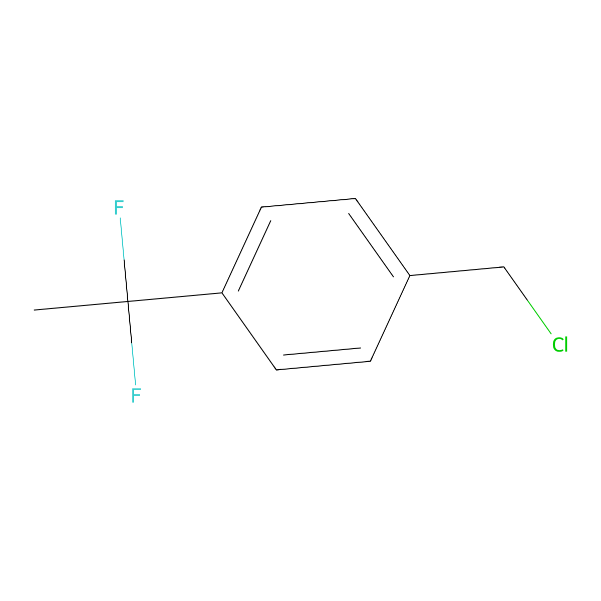 1-(Chloromethyl)-4-(1,1-difluoroethyl)benzene molecular structure, CAS 1453086-94-6