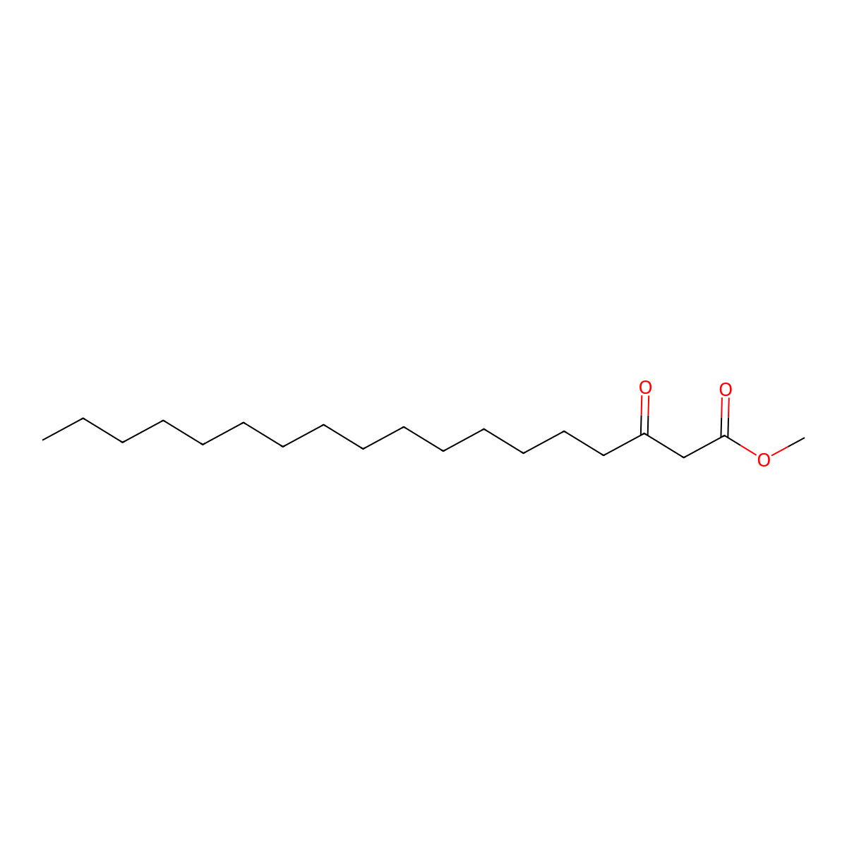 Methyl 3-oxooctadecanoate molecular structure, CAS 14531-34-1