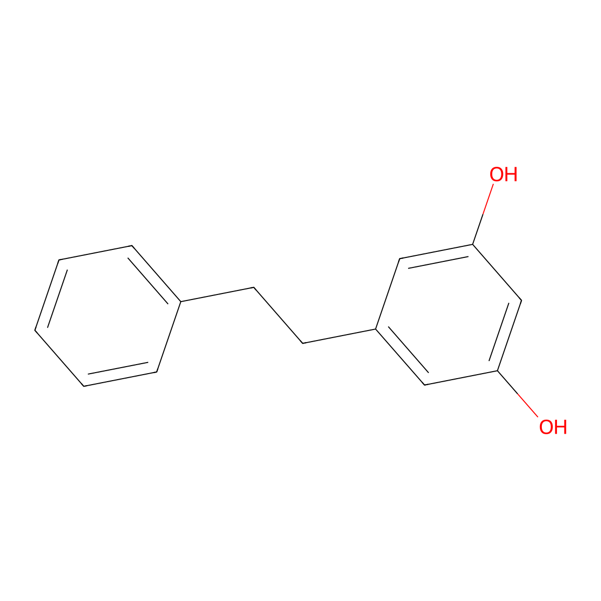 Dihydropinosylvin molecular structure, CAS 14531-52-3