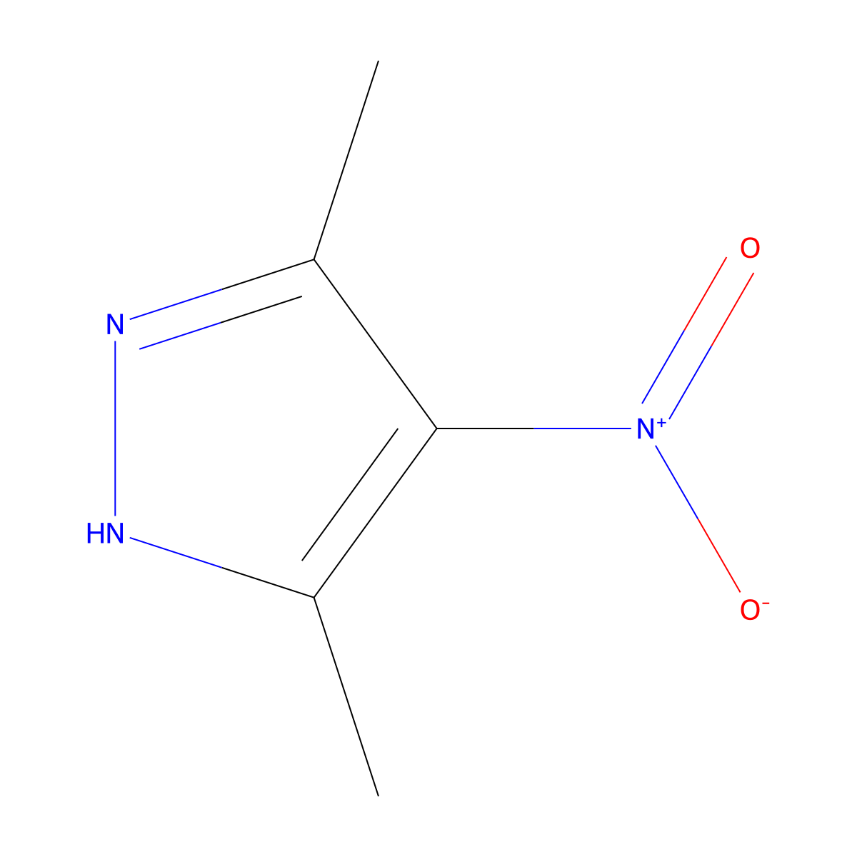 3,5-Dimethyl-4-nitropyrazole molecular structure, CAS 14531-55-6