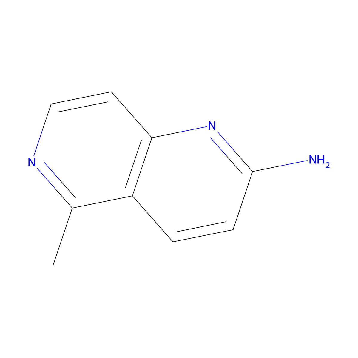 5-Methyl-1,6-naphthyridin-2-amine molecular structure, CAS 145316-45-6