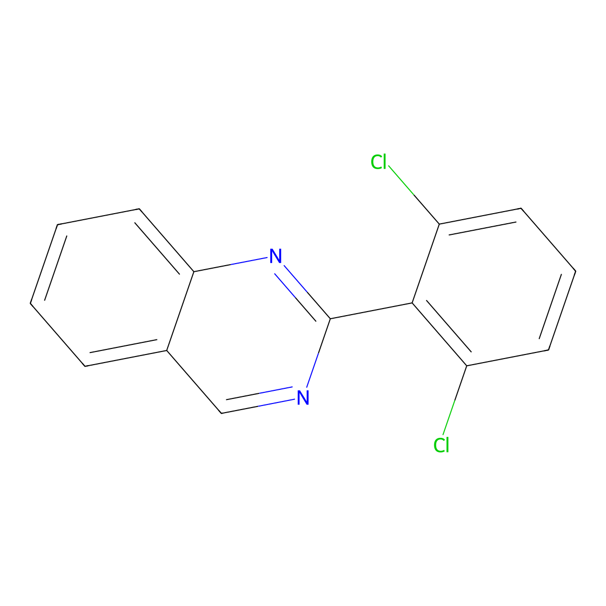 2-(2,6-Dichlorophenyl)quinazoline molecular structure, CAS 1453168-98-3