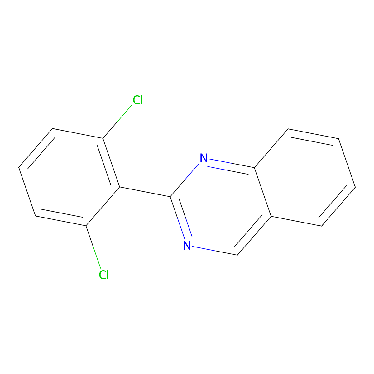 2-(2,6-Dichlorophenyl)quinazoline molecular structure, CAS 1453168-98-3
