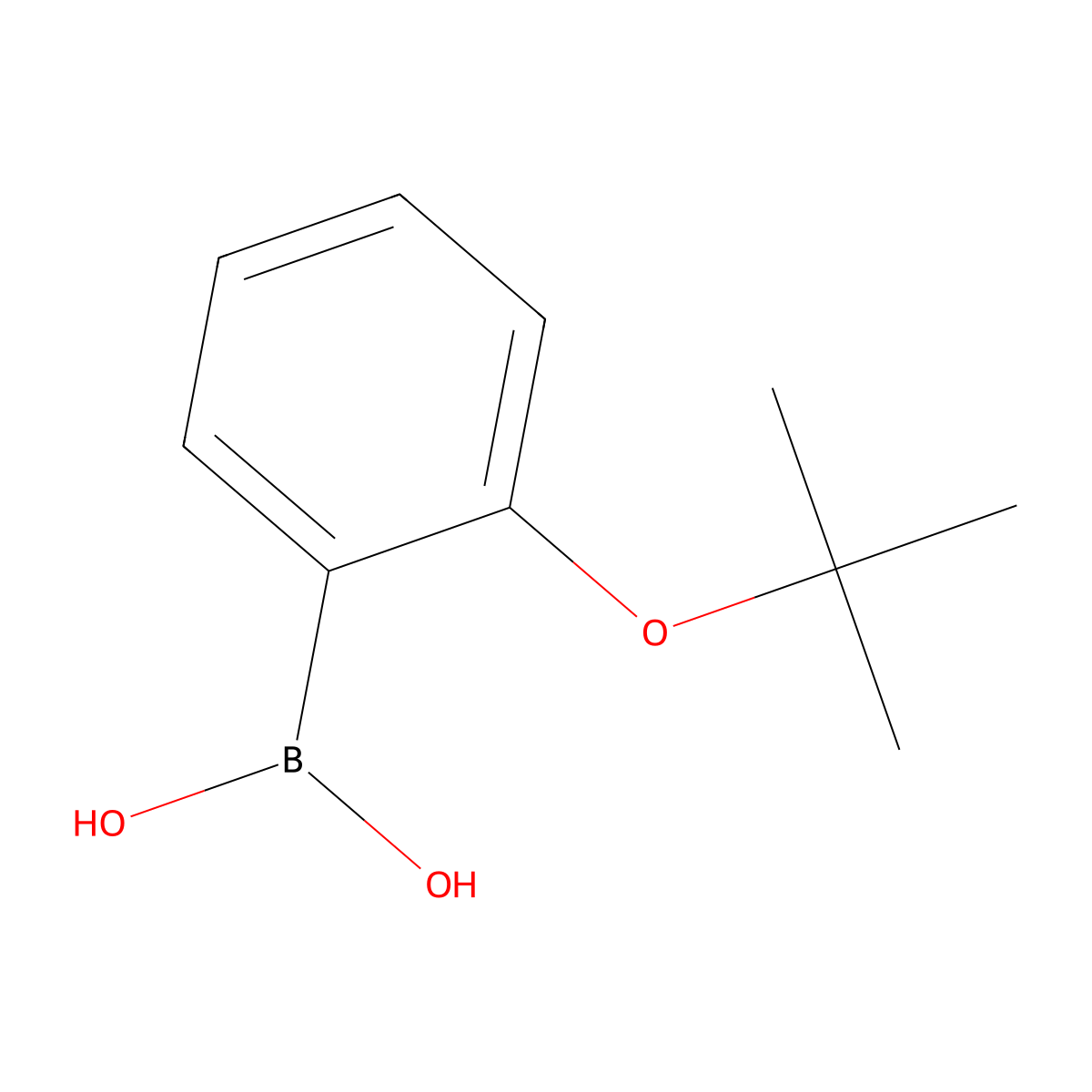 (2-(tert-Butoxy)phenyl)boronic acid molecular structure, CAS 1453169-98-6