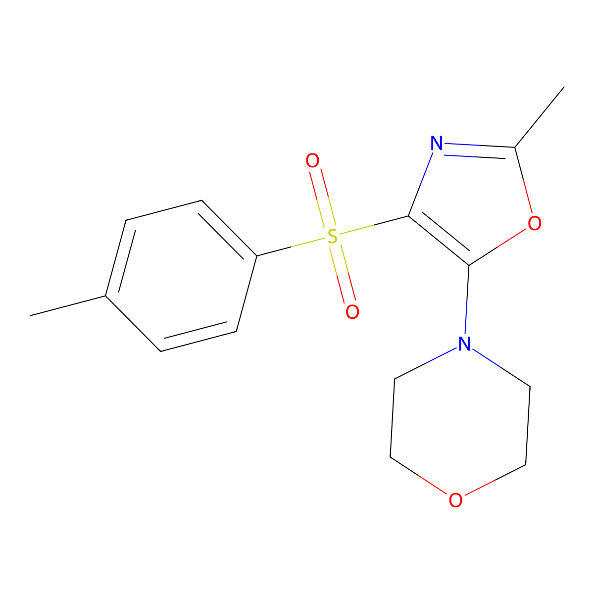 4-(2-Methyl-4-tosyloxazol-5-yl)morpholine molecular structure, CAS 145317-88-0