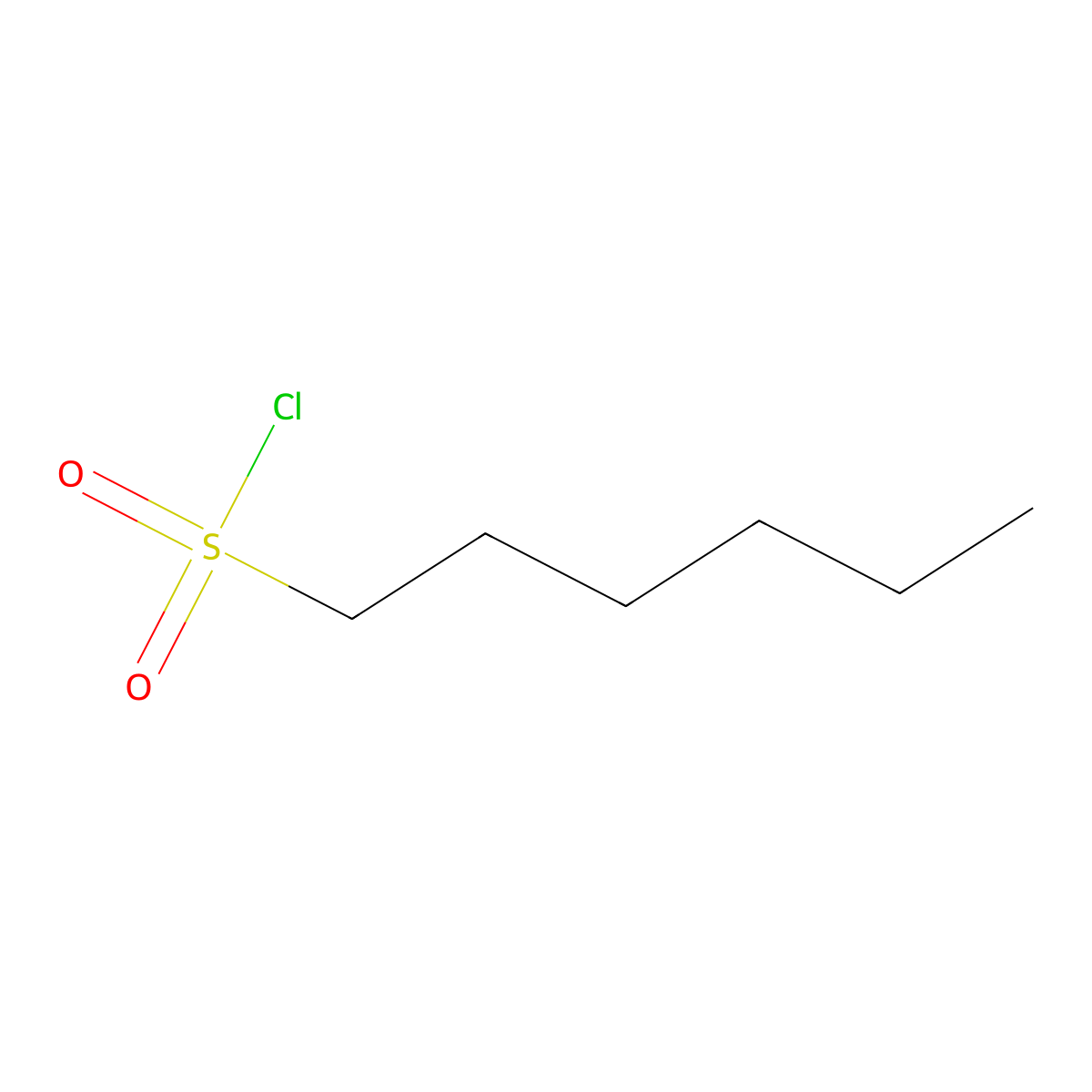 1-Hexanesulfonyl chloride molecular structure, CAS 14532-24-2