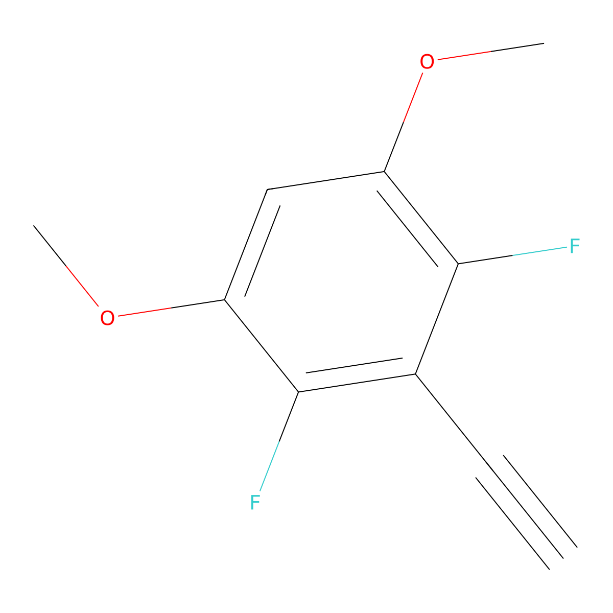 3-Ethynyl-2,4-difluoro-1,5-dimethoxybenzene molecular structure, CAS 1453211-49-8