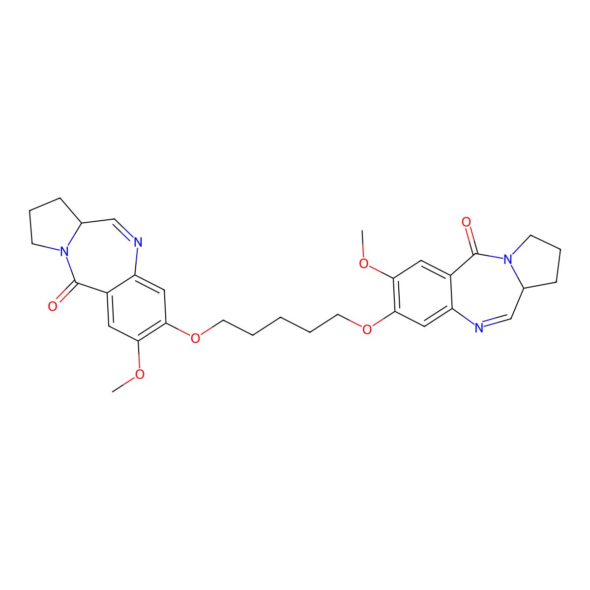 PBD dimer-2 molecular structure, CAS 145325-57-1