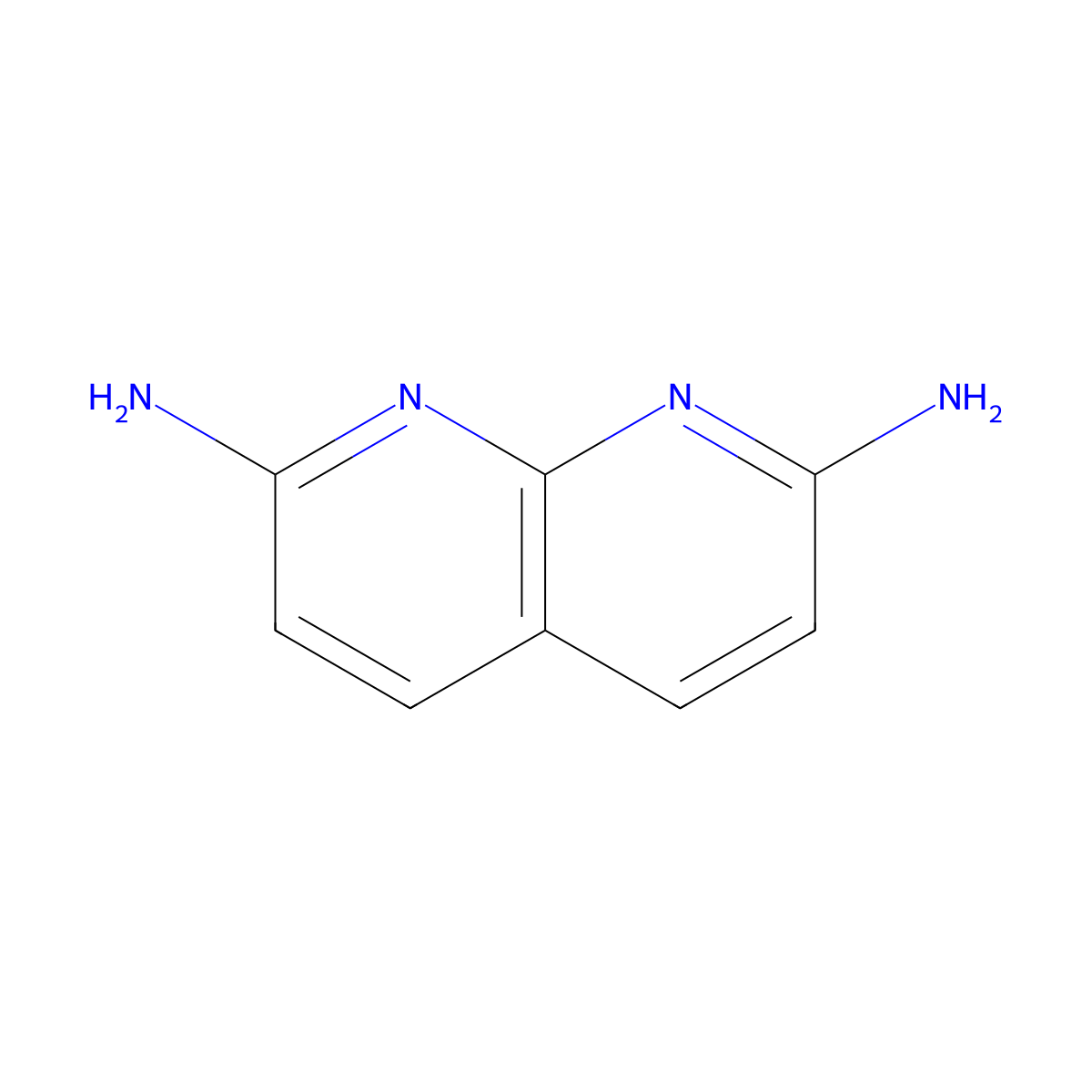 1,8-Naphthyridine-2,7-diamine molecular structure, CAS 145325-89-9