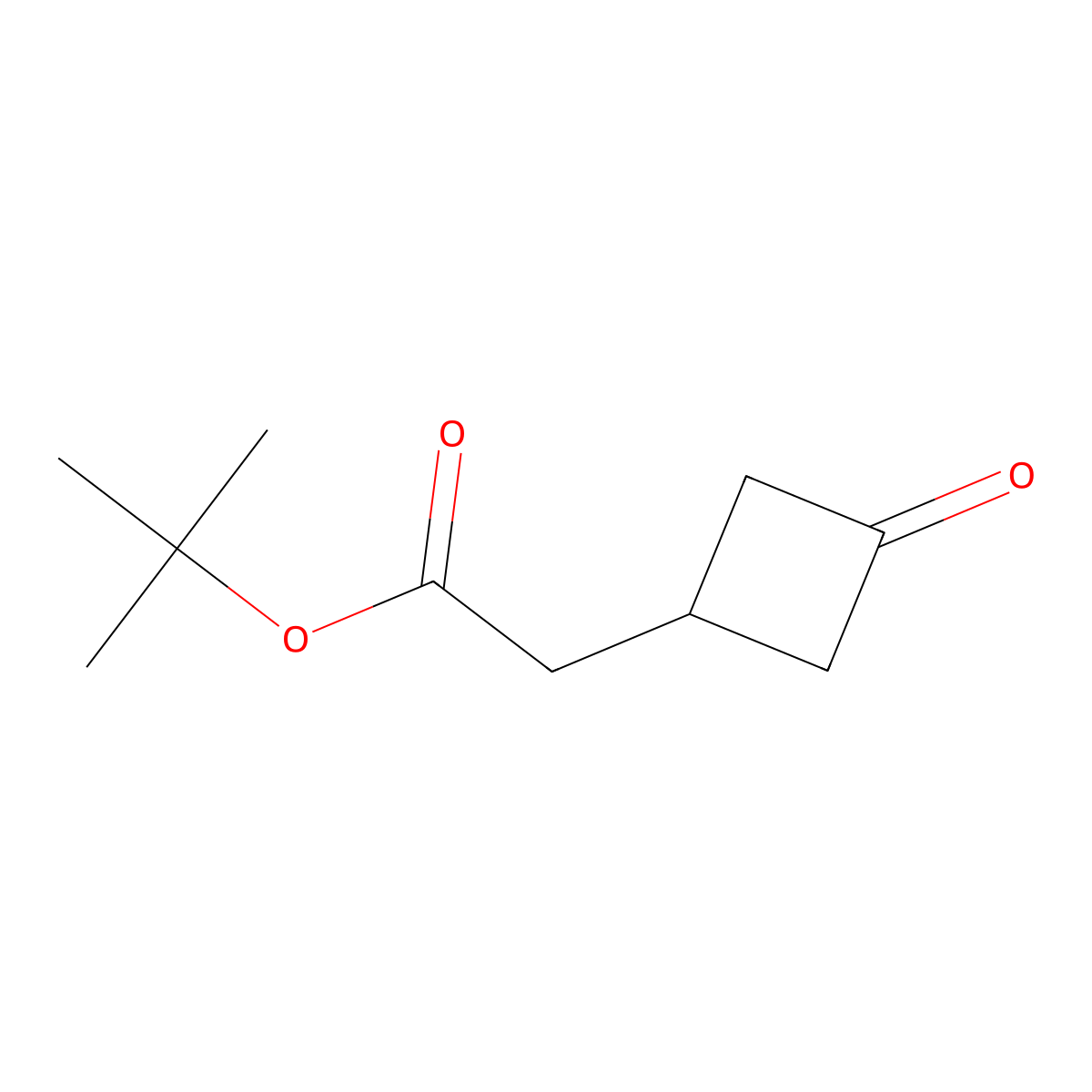 Tert-butyl 2-(3-oxocyclobutyl)acetate molecular structure, CAS 1453272-40-6