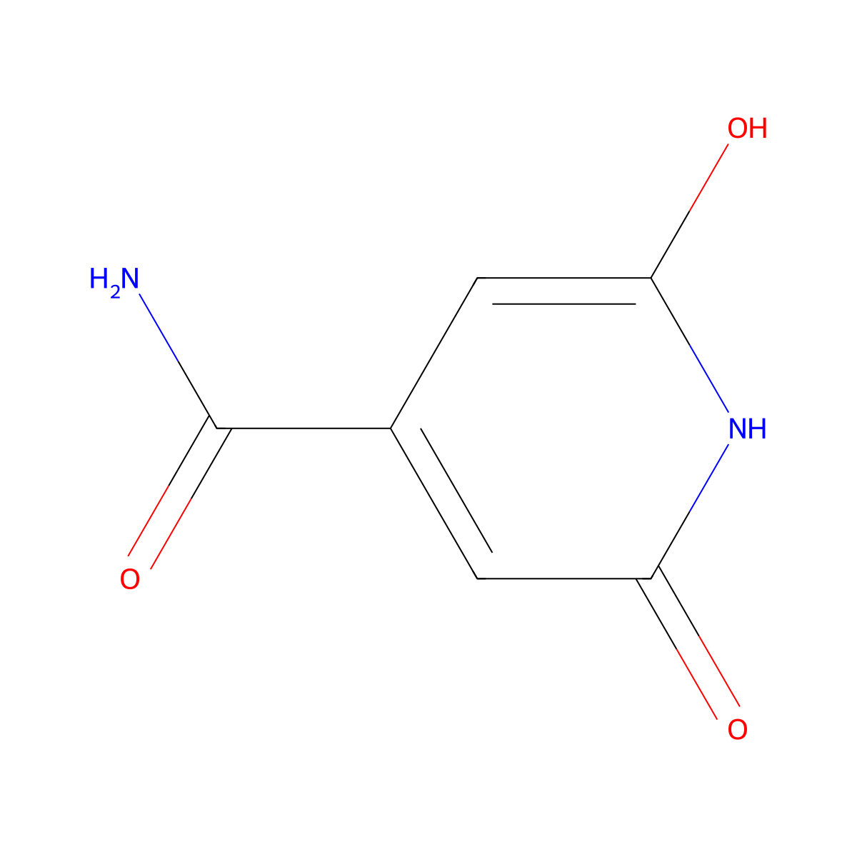 2,6-Dihydroxypyridine-4-carboxamide molecular structure, CAS 14533-64-3