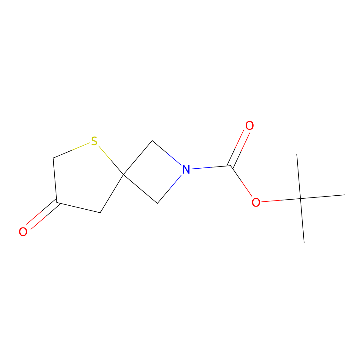 Tert-butyl 7-oxo-5-thia-2-azaspiro[3.4]octane-2-carboxylate molecular structure, CAS 1453315-68-8