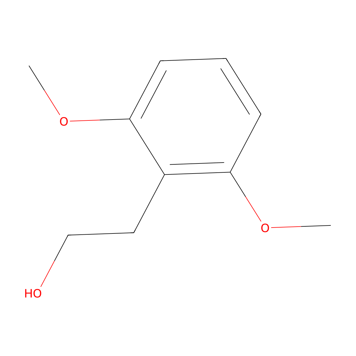 2-(2,6-Dimethoxyphenyl)ethanol molecular structure, CAS 14534-76-0