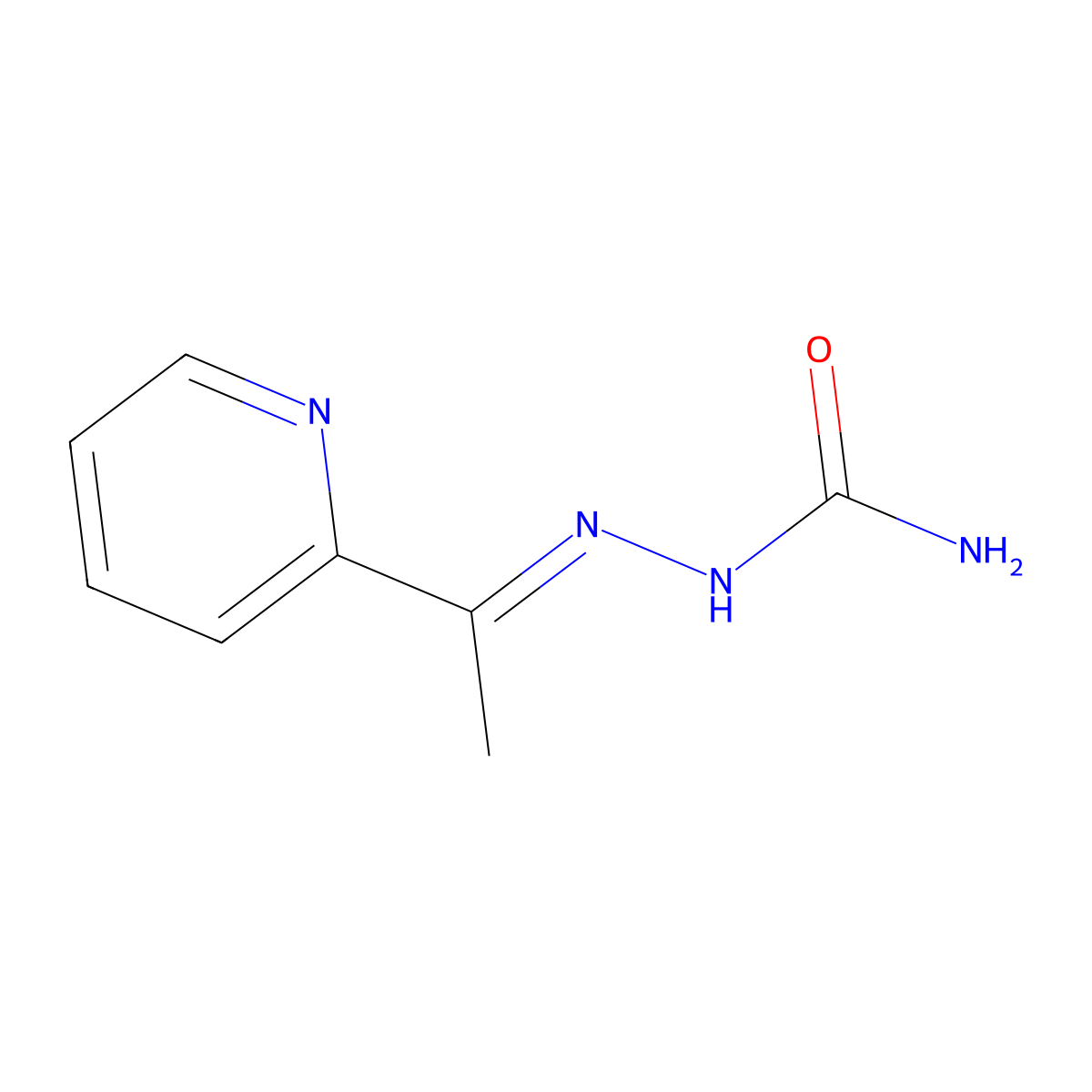 2-Acetylpyridine semicarbazone molecular structure, CAS 14534-93-1