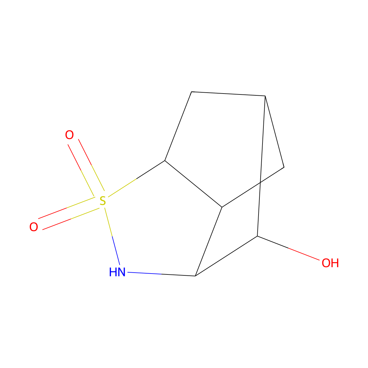 9-Hydroxy-4lambda6-thia-5-azatricyclo[4.2.1.0,3,7]nonane-4,4-dione molecular structure, CAS 1453422-57-5