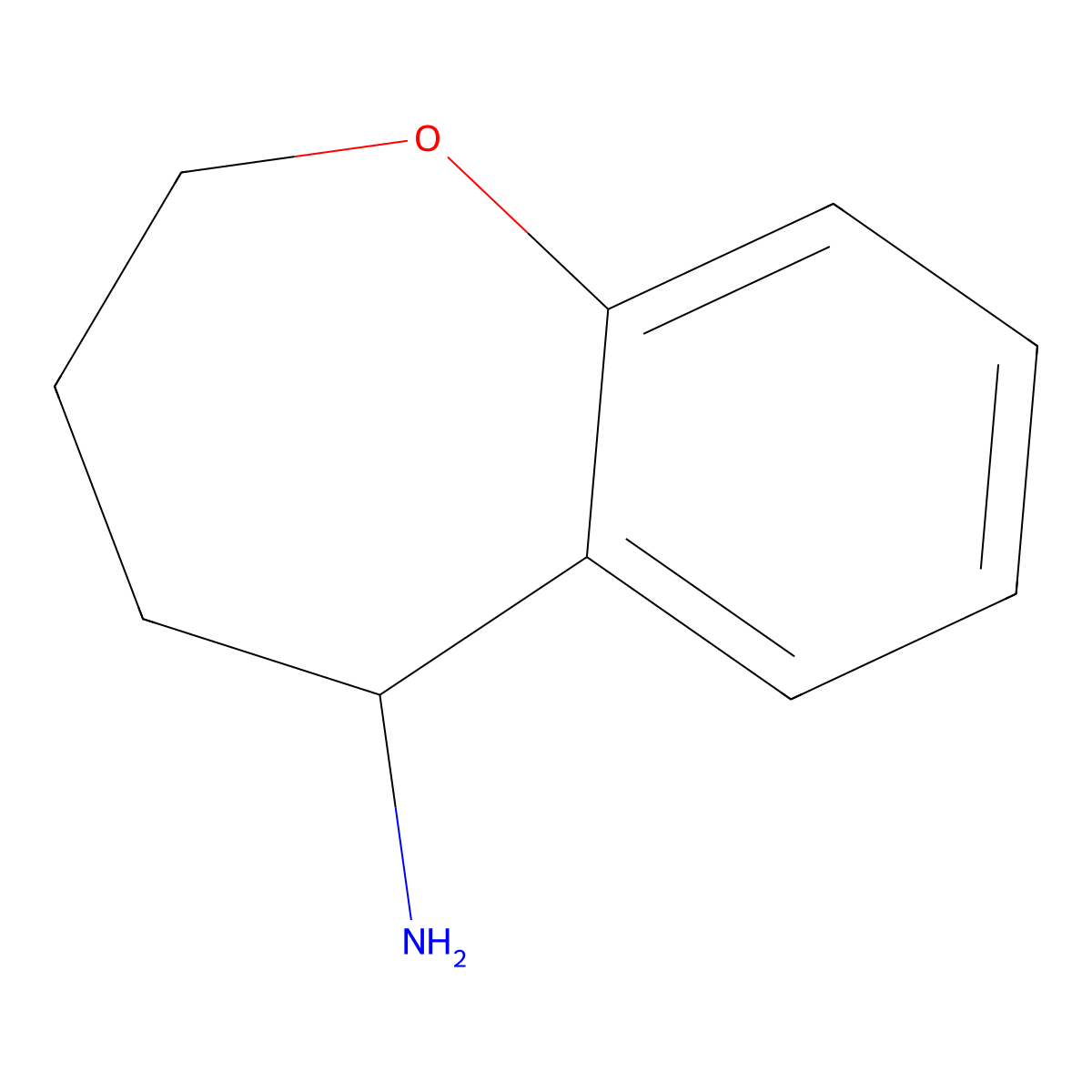 2,3,4,5-Tetrahydro-1-benzoxepin-5-amine molecular structure, CAS 145348-77-2