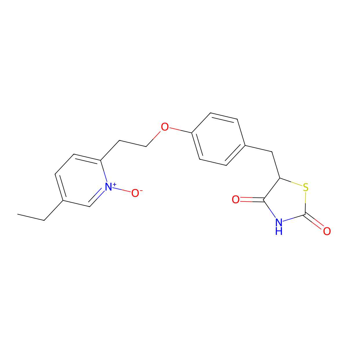 Pioglitazone N-Oxide molecular structure, CAS 145350-09-0