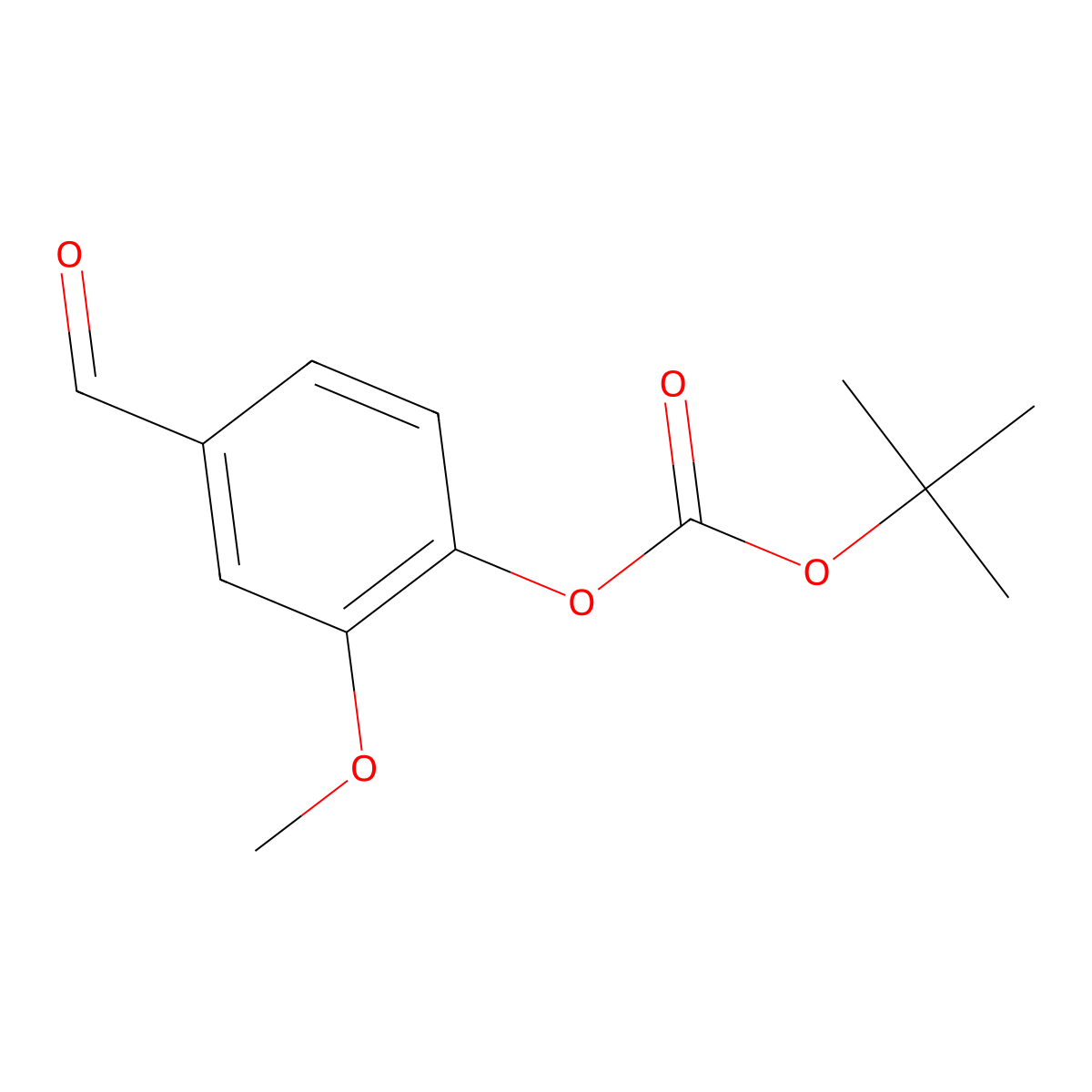 O-T-Boc-Vanillin molecular structure, CAS 145361-91-7