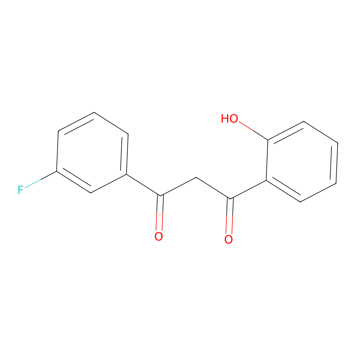 1-(3-Fluorophenyl)-3-(2-hydroxyphenyl)propane-1,3-dione molecular structure, CAS 145370-34-9