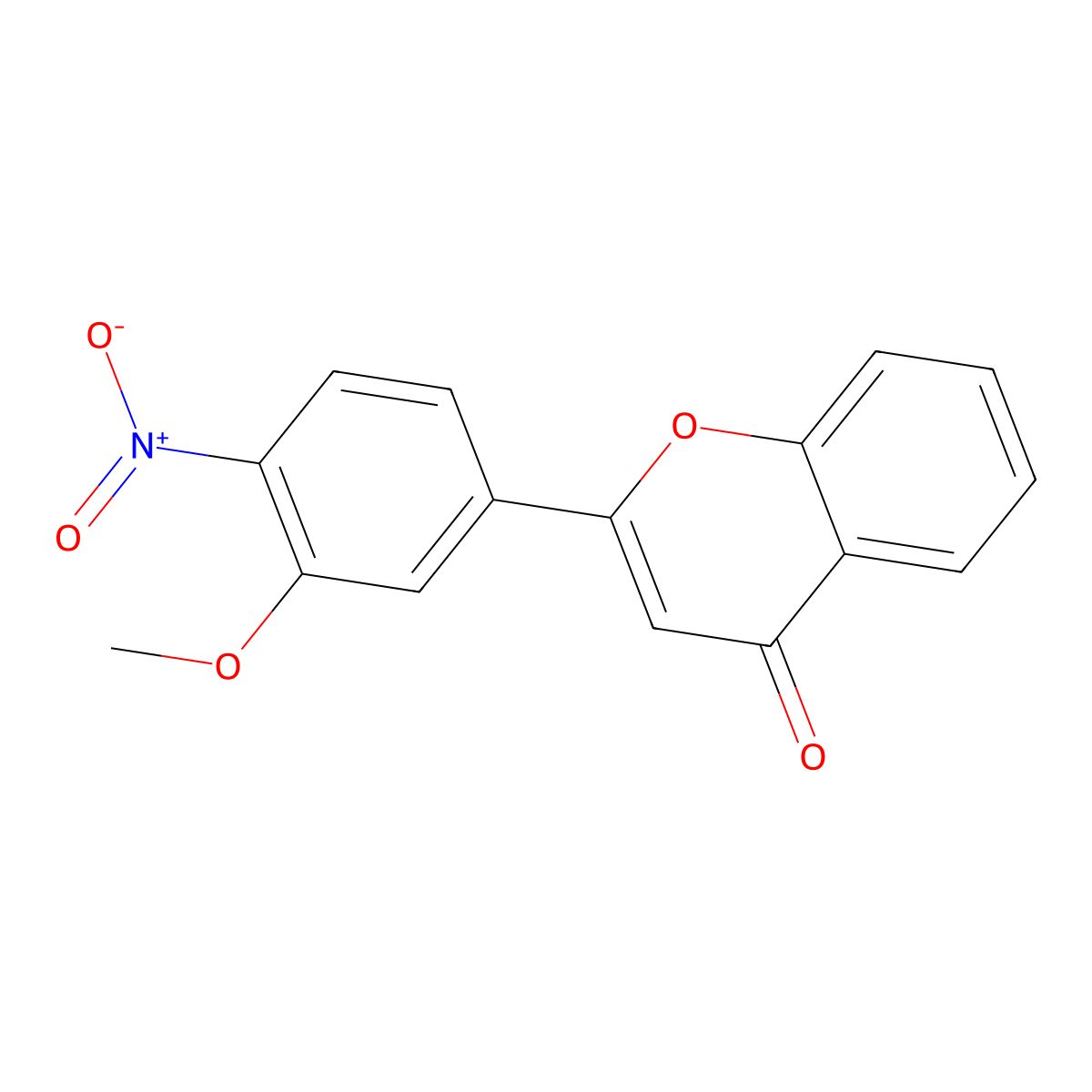 3'-Methoxy-4'-nitroflavone molecular structure, CAS 145370-39-4