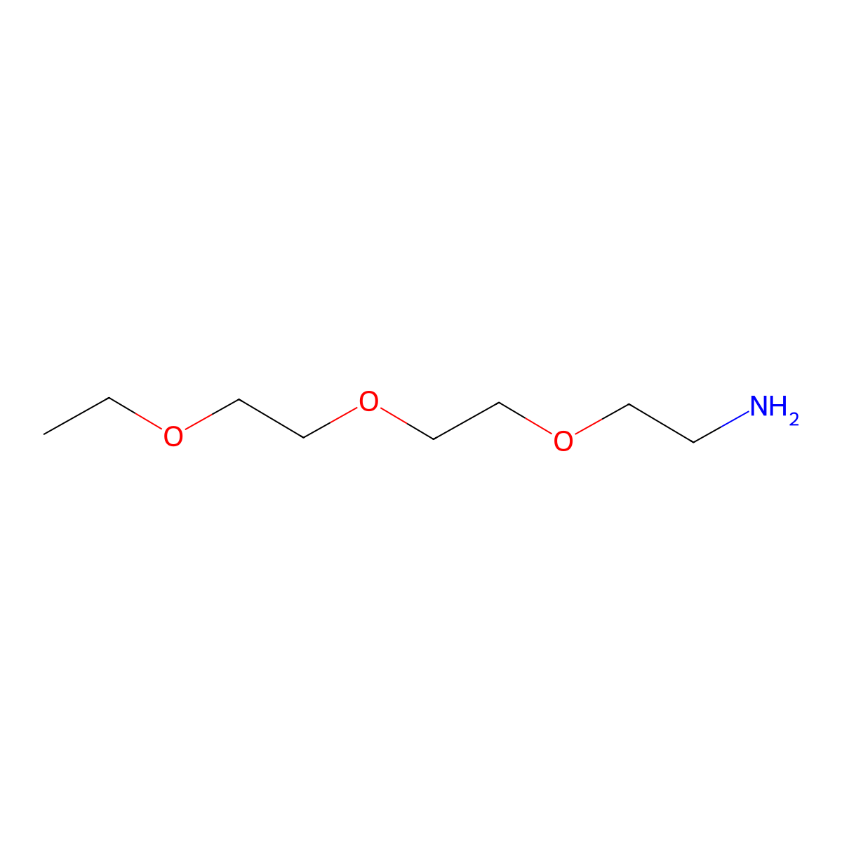 2-(2-(2-Ethoxyethoxy) ethoxy)ethanamine molecular structure, CAS 145373-80-4