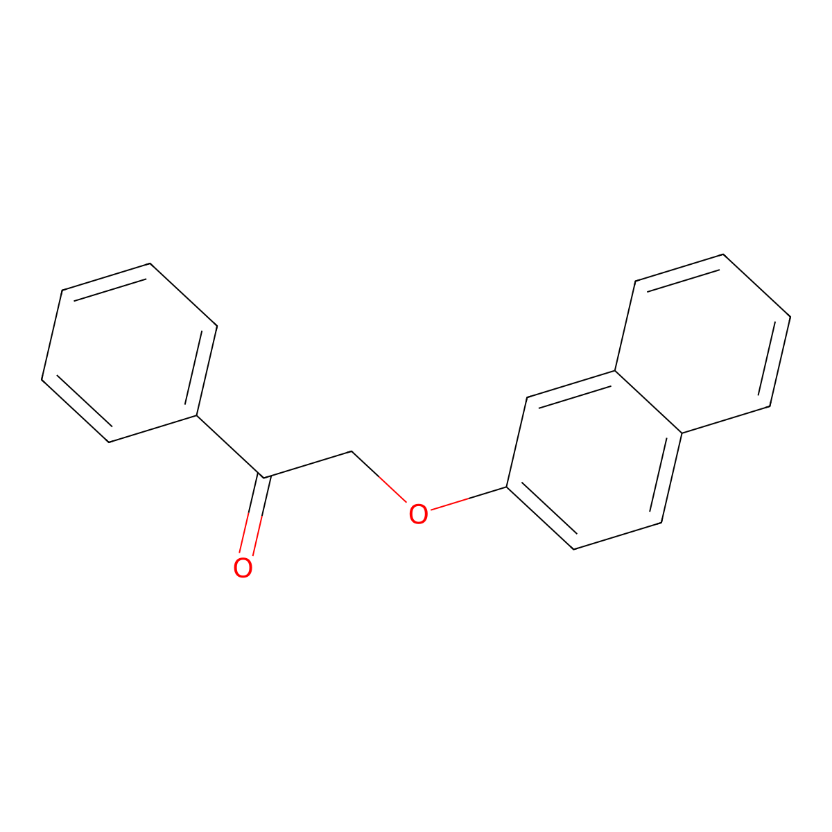 Ethanone, 2-(2-naphthalenyloxy)-1-phenyl- molecular structure, CAS 14538-46-6