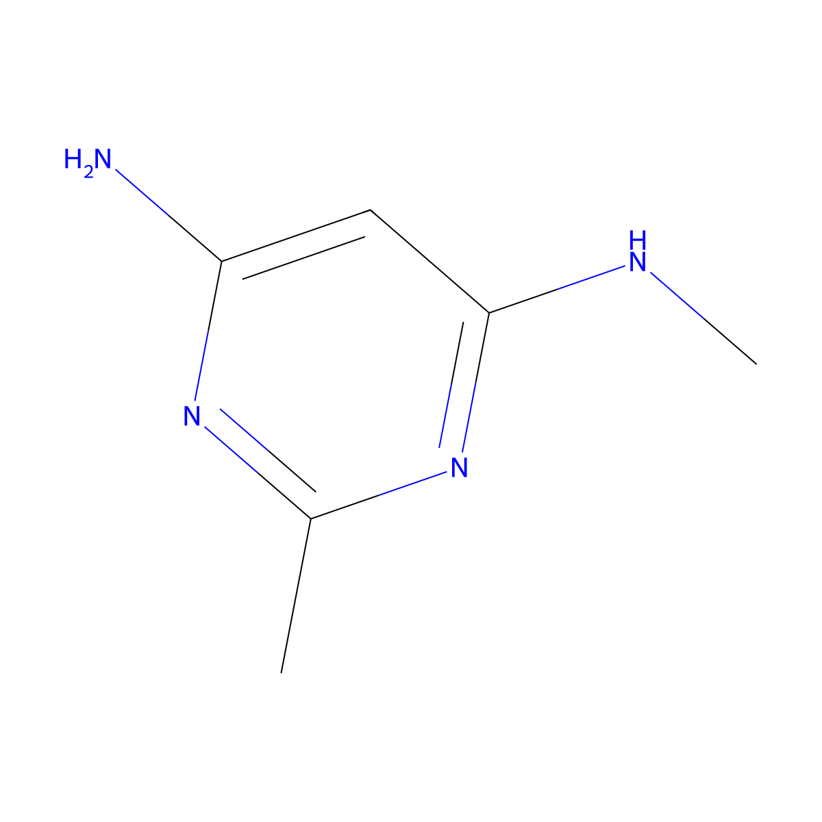 N4,2-dimethylpyrimidine-4,6-diamine molecular structure, CAS 14538-81-9