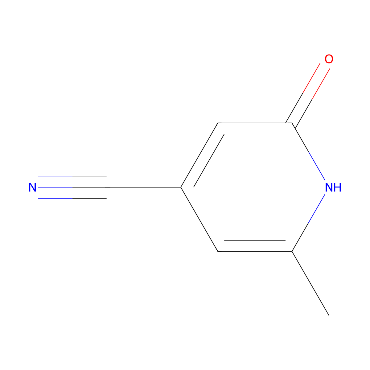 6-Methyl-2-oxo-1,2-dihydropyridine-4-carbonitrile molecular structure, CAS 1453811-27-2