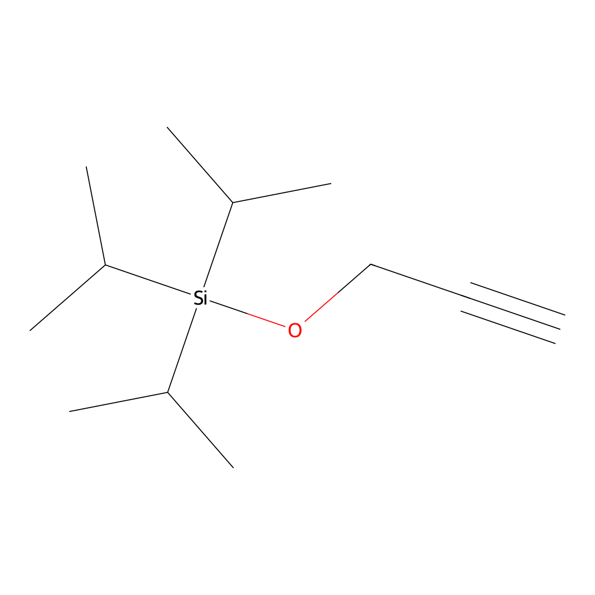 Triisopropyl-prop-2-ynyloxy-silane molecular structure, CAS 145383-93-3