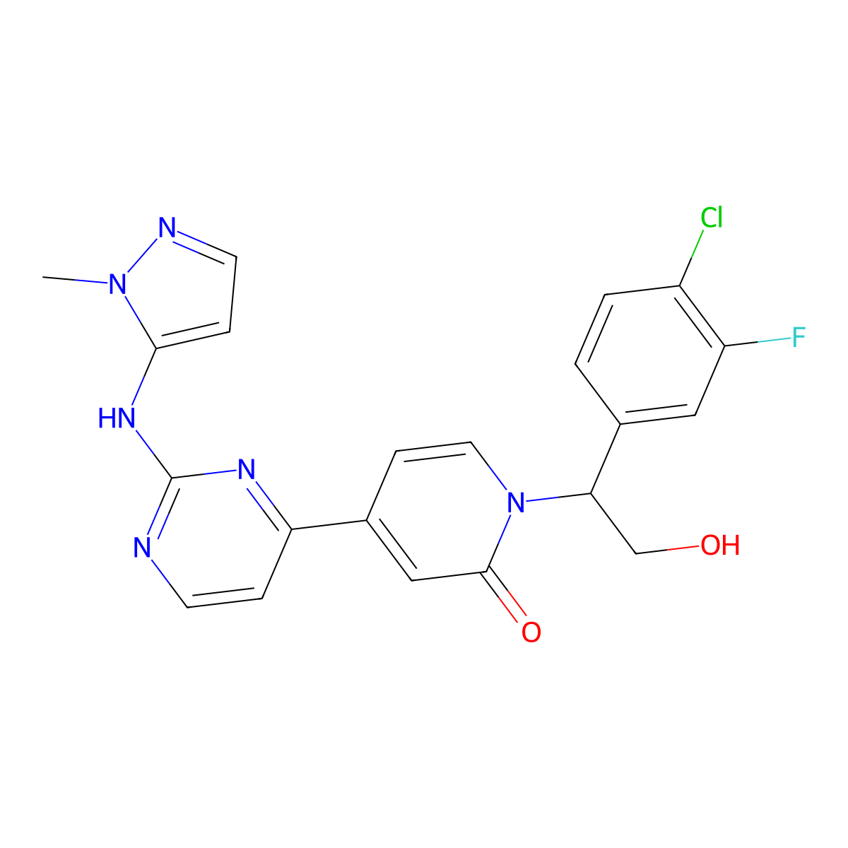 Ravoxertinib molecular structure, CAS 1453848-26-4