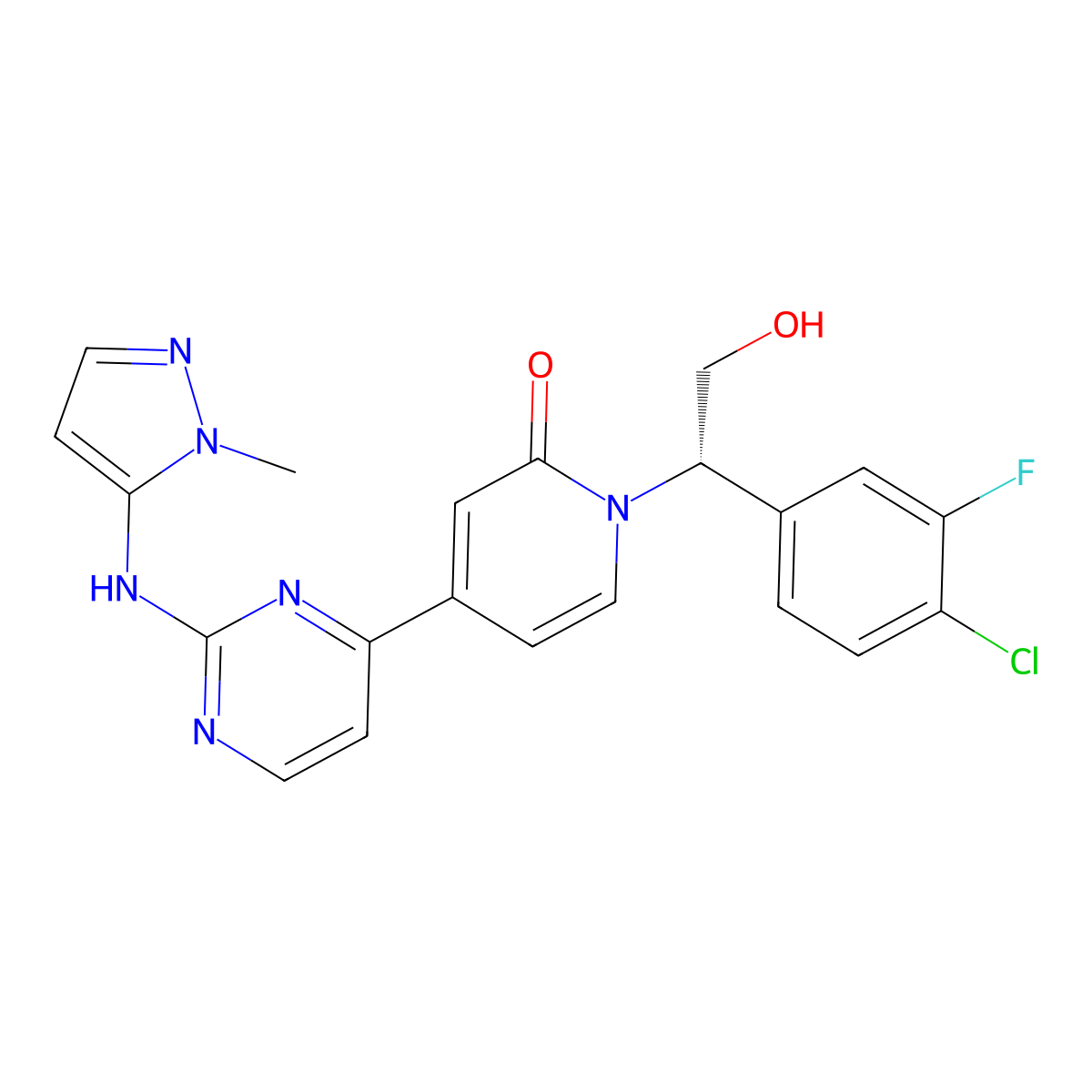 Ravoxertinib molecular structure, CAS 1453848-26-4
