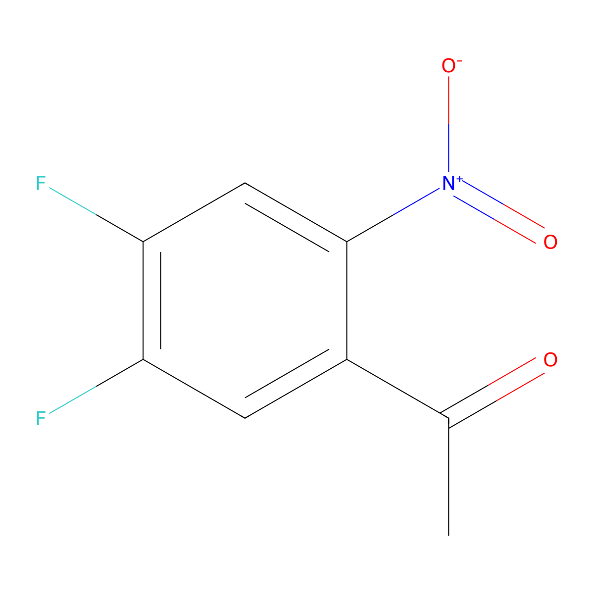 1-(4,5-Difluoro-2-nitrophenyl)ethan-1-one molecular structure, CAS 1453860-35-9