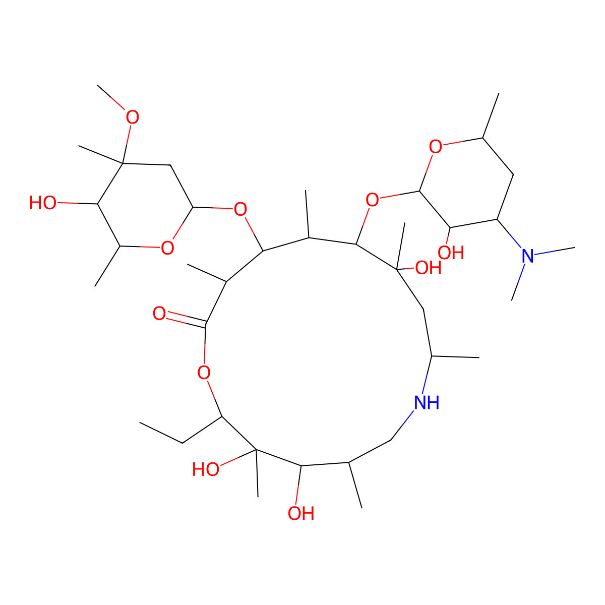 N-Despropyl Gamithromycin molecular structure, CAS 145388-07-4