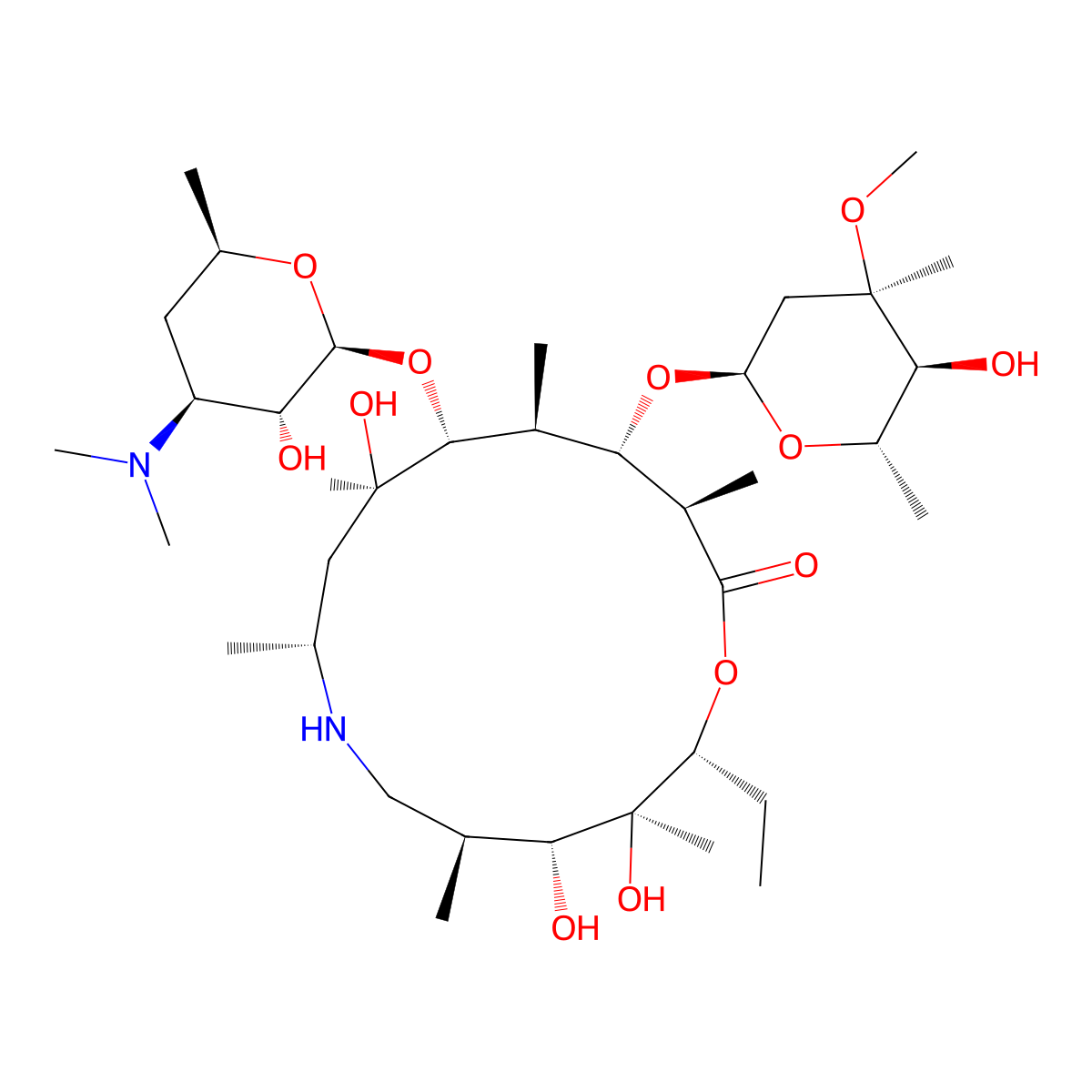 N-Despropyl Gamithromycin molecular structure, CAS 145388-07-4