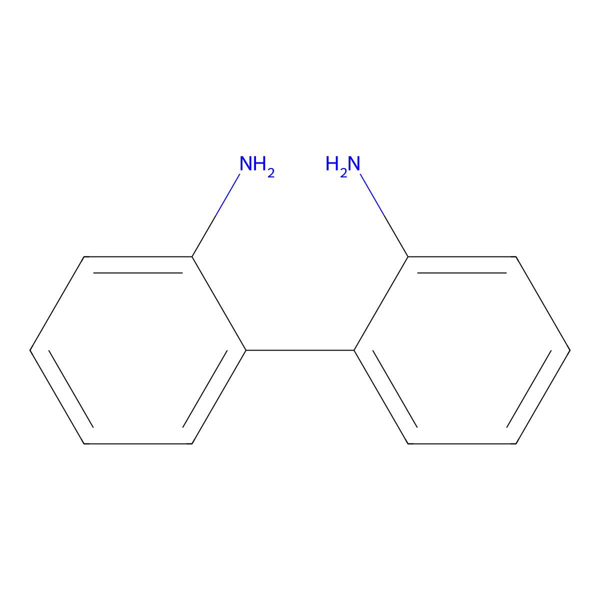 2,2'-Biphenyldiamine molecular structure, CAS 1454-80-4