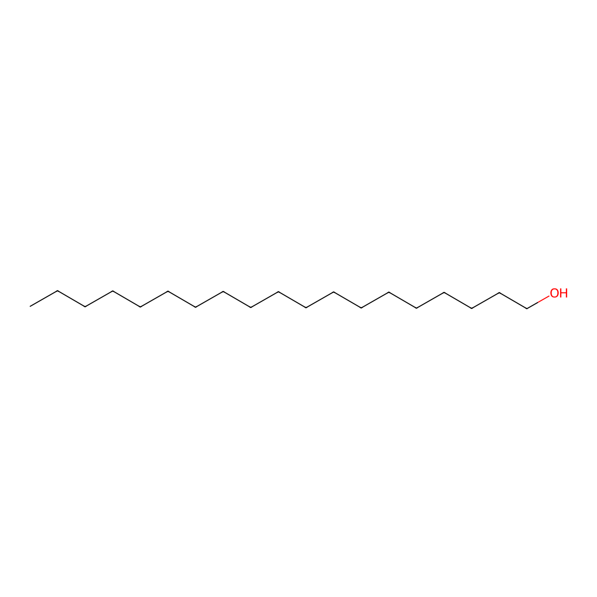 1-Nonadecanol molecular structure, CAS 1454-84-8