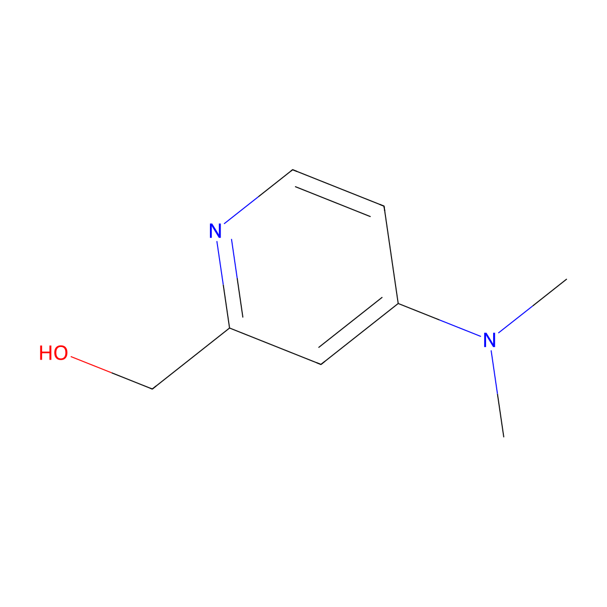 (4-(Dimethylamino)pyridin-2-yl)methanol molecular structure, CAS 14540-17-1