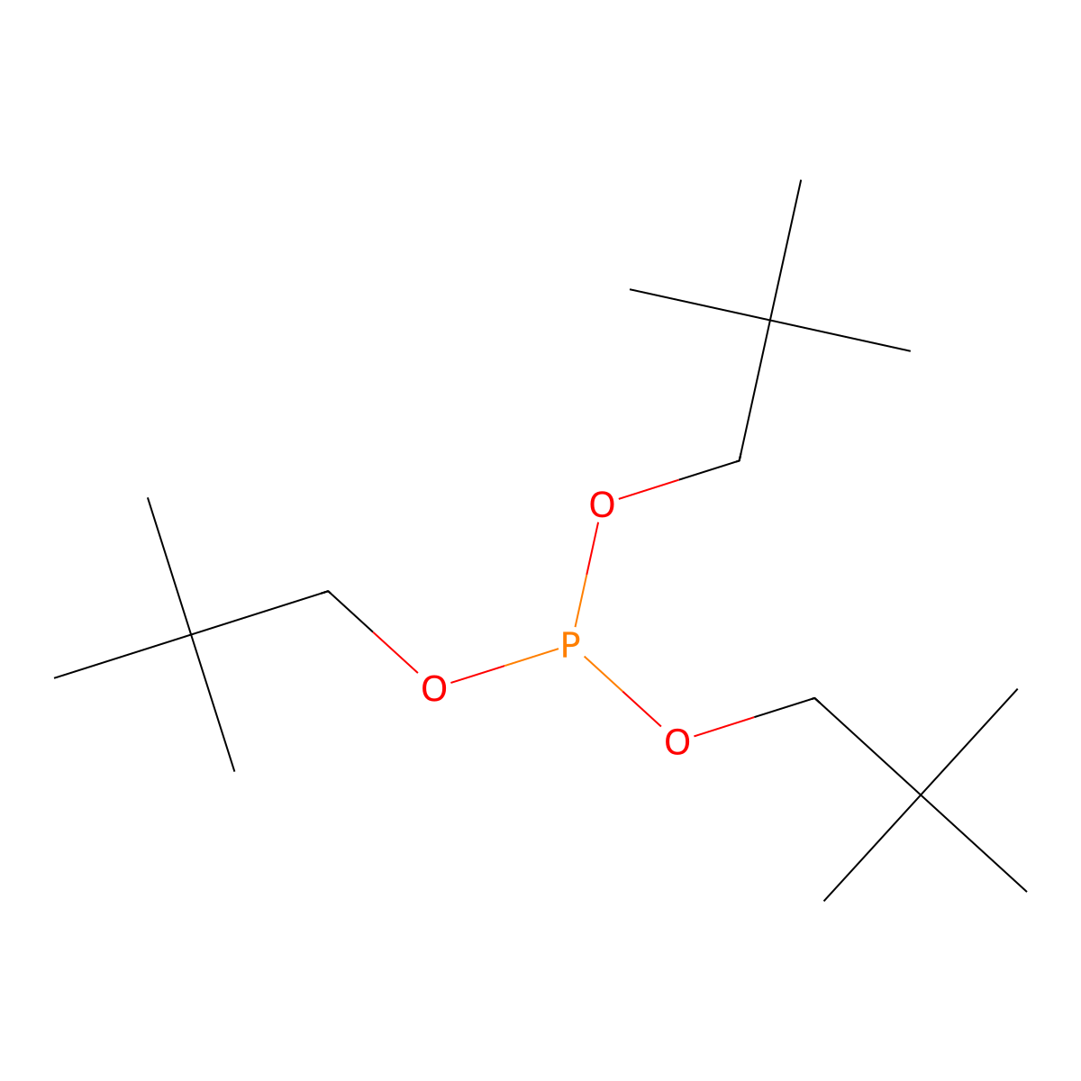 Trineopentyl phosphite molecular structure, CAS 14540-52-4
