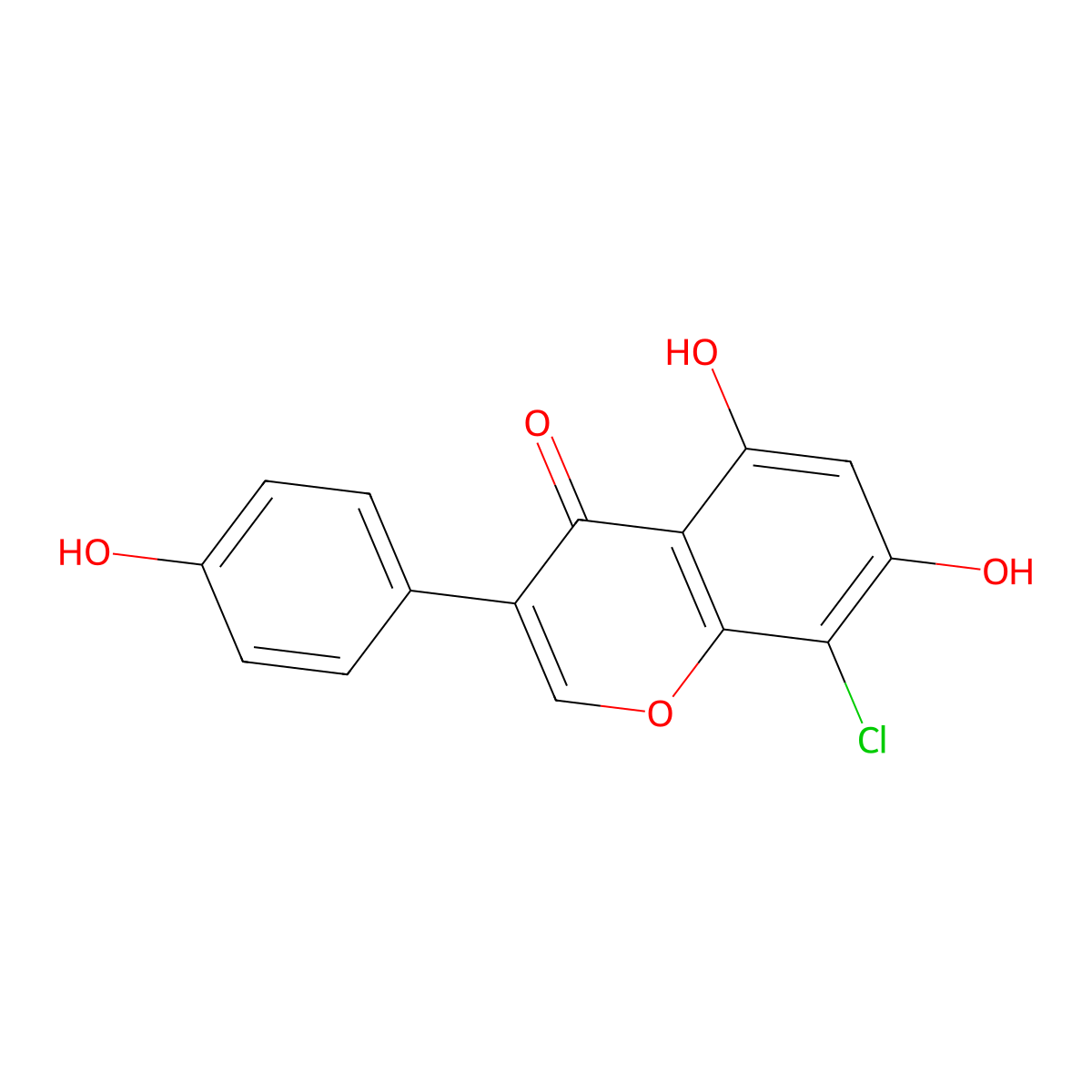 8-Chlorogenistein molecular structure, CAS 145400-84-6