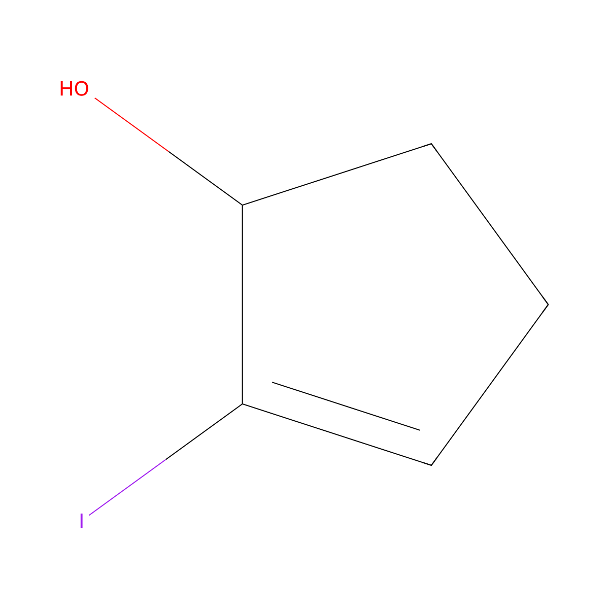2-Iodocyclopent-2-en-1-ol molecular structure, CAS 145415-23-2