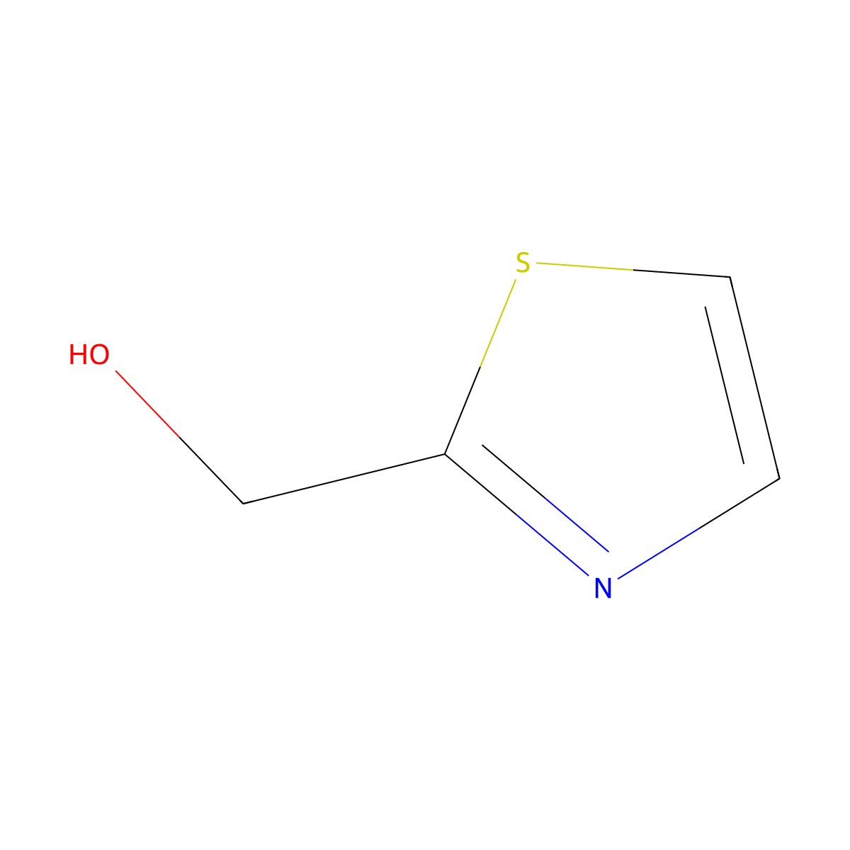 1,3-Thiazol-2-ylmethanol molecular structure, CAS 14542-12-2