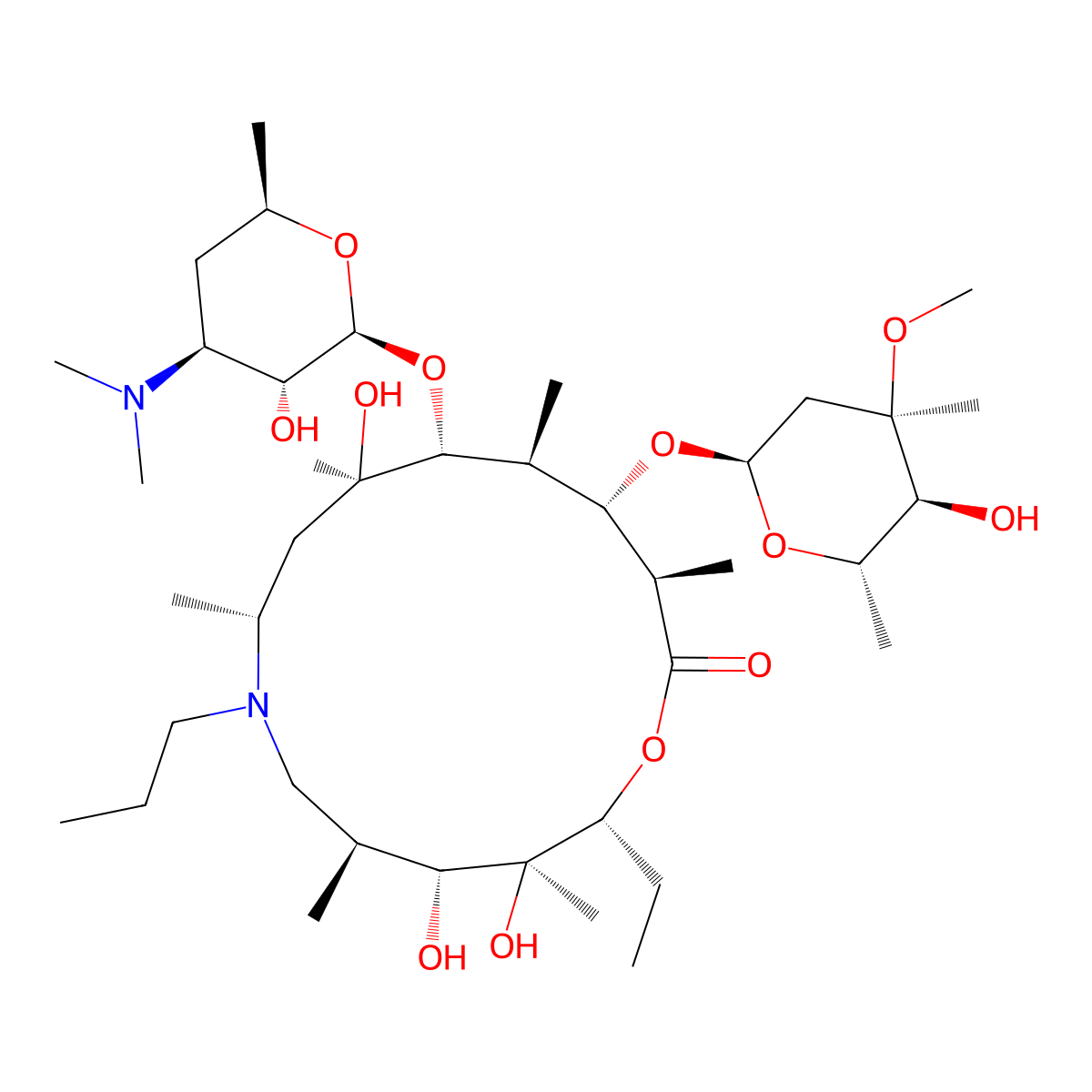 Gamithromycin molecular structure, CAS 145435-72-9