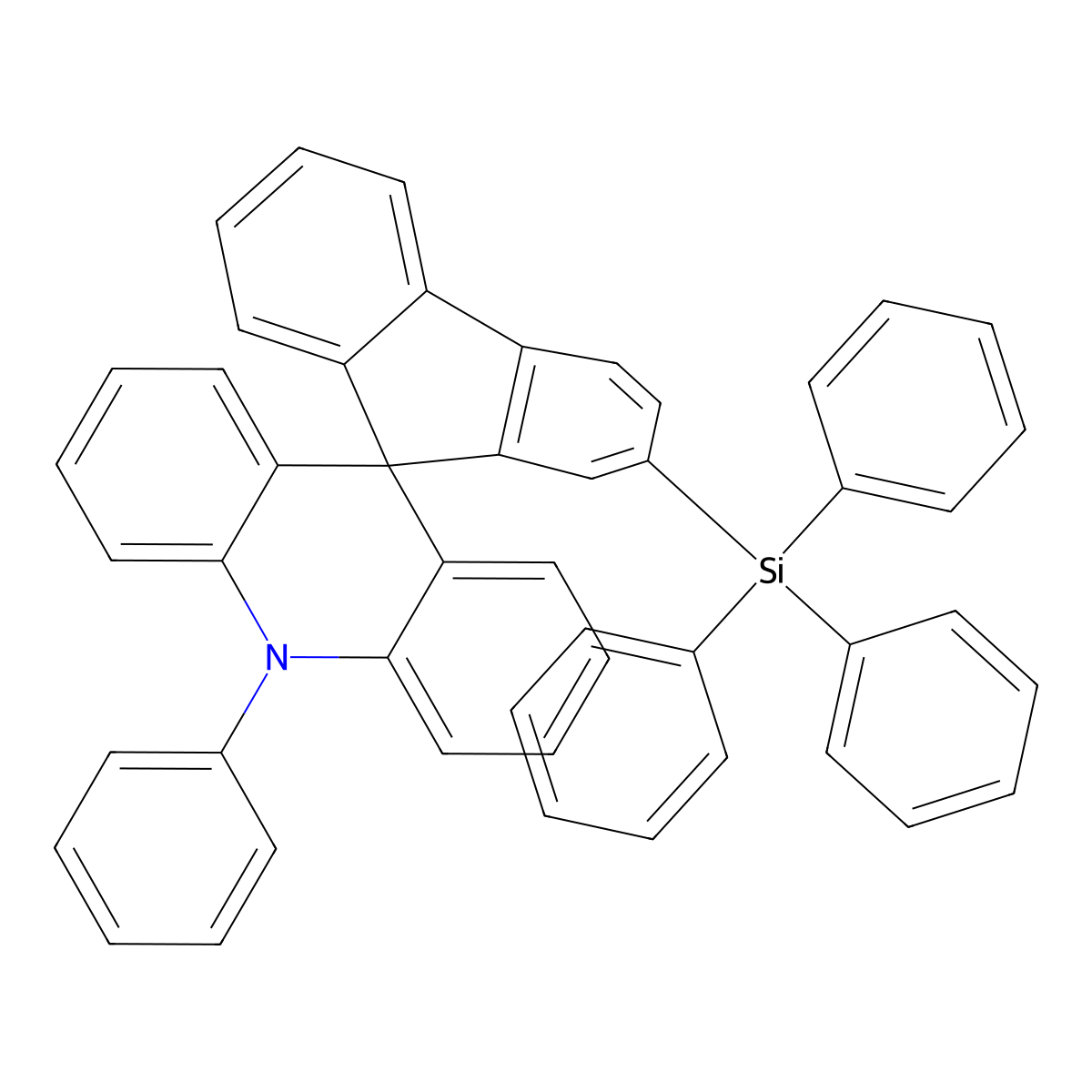 10-Phenyl-2'-(triphenylsilyl)-10H-spiro[acridine-9,9'-fluorene] molecular structure, CAS 1454372-37-2