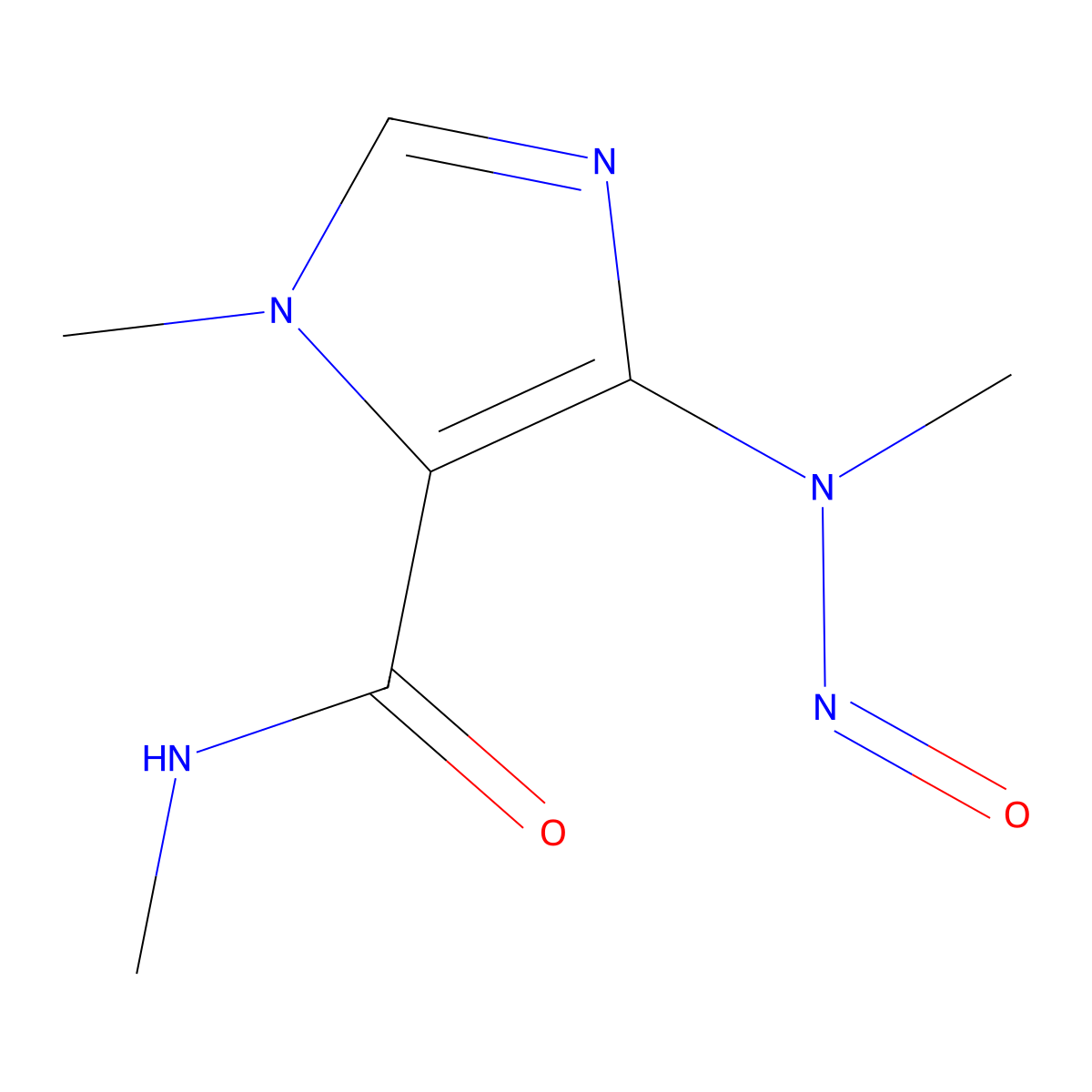 Mononitrosocaffeidine molecular structure, CAS 145438-96-6