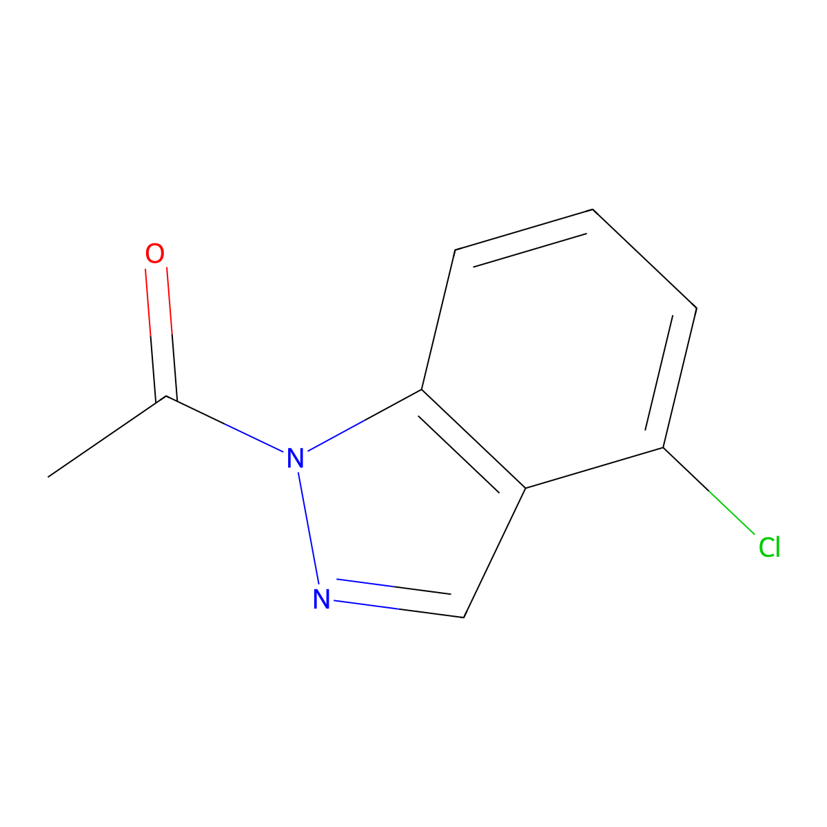 1-Acetyl-4-chloro-1H-indazole molecular structure, CAS 145439-15-2