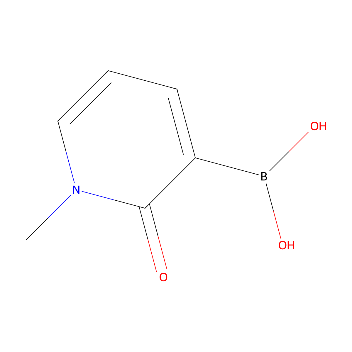1-Methyl-2-oxopyridine-3-boronic acid molecular structure, CAS 1454558-46-3